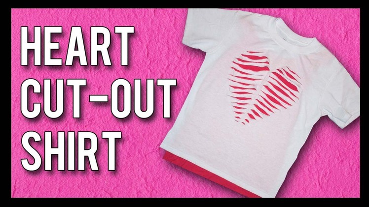 DIY: Easy HEART Cut-Out T-Shirt