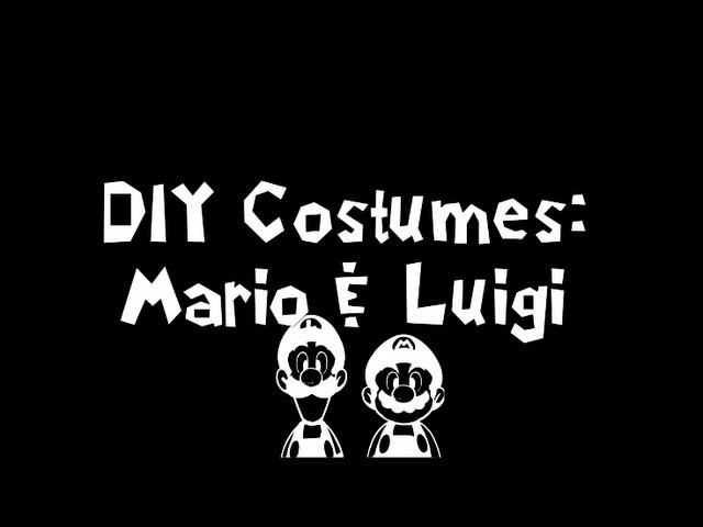 DIY Halloween Mario and Luigi Costumes - Easy & Fast