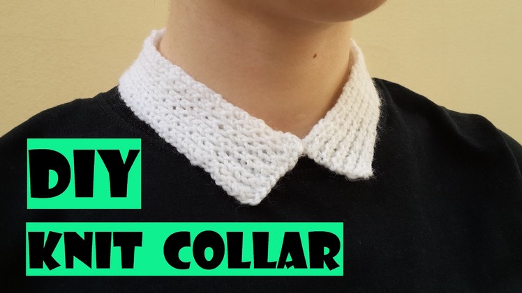 DIY Knit Collar | Easy Knitting