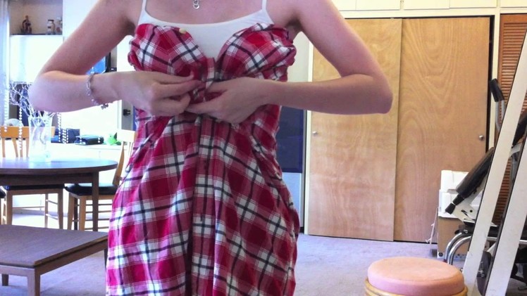 DIY: Men's Shirt to a Cute Dress