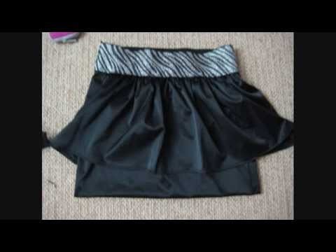 DIY Peplum skirt, How to : make your own high-waist mini skirt