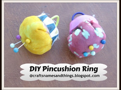 DIY Pincushion Ring (Easy and No sew!). Easy Pincushion Tutorial