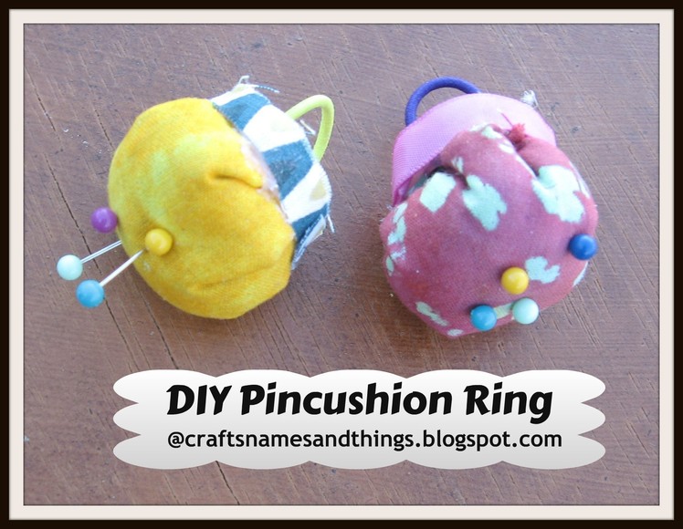 DIY Pincushion Ring (Easy and No sew!). Easy Pincushion Tutorial