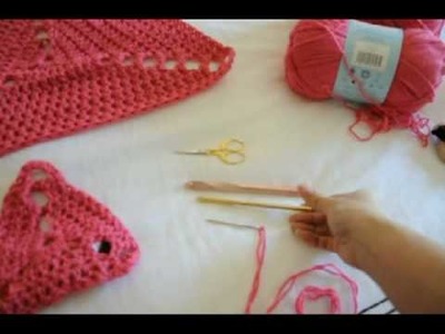 Double Crochet "In the Dog House " Pet Bed #1