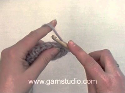 DROPS Crochet Tutorial: How to crochet an ear to an Easter bunny