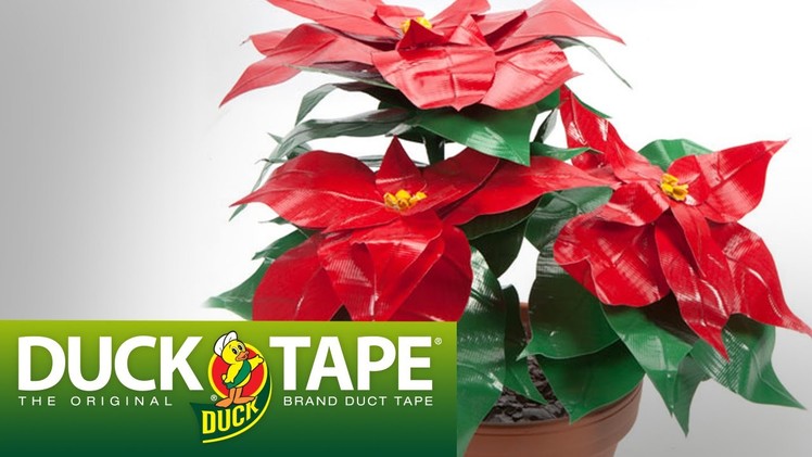 Duck Tape Crafts: How to Make a Poinsettia