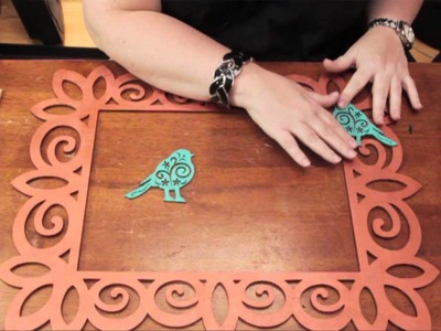 How to Apply Wood Appliques to a Wood Picture Frame : DIY Craft Projects