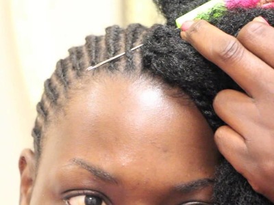 How to Crochet Kinky Twist on relaxed short hair