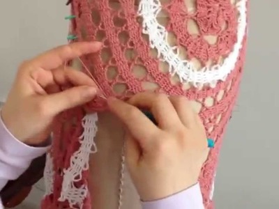 How to join crochet bruges motifs .  My way