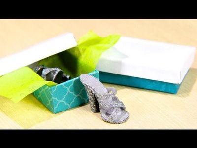 How to Make a Doll Shoebox and Tissue Box - Doll Crafts