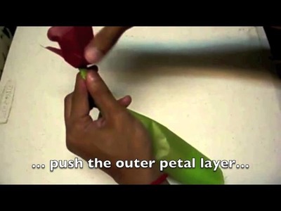 How To Make A Paper Tissue Flower, Origami Rose