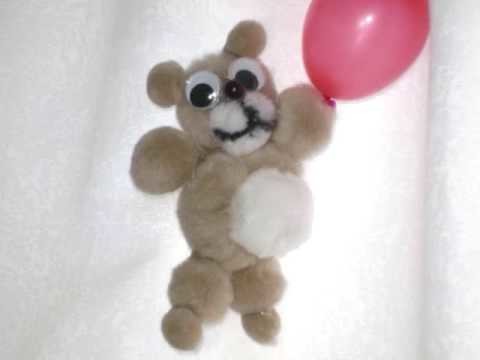How to make a pom pom teddy bear - EP