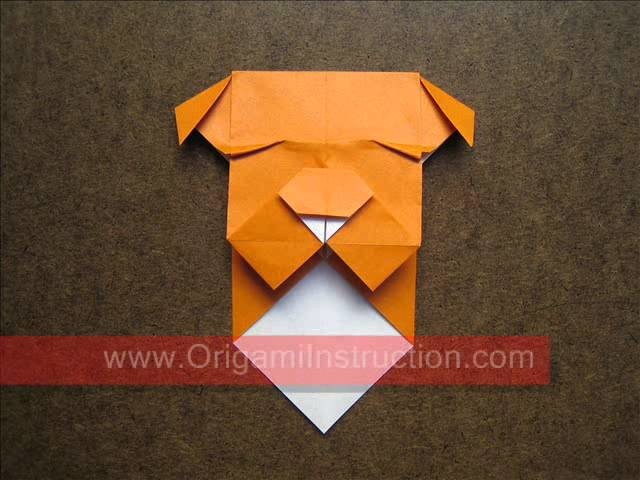 How to Make an Origami Bulldog Bookmark