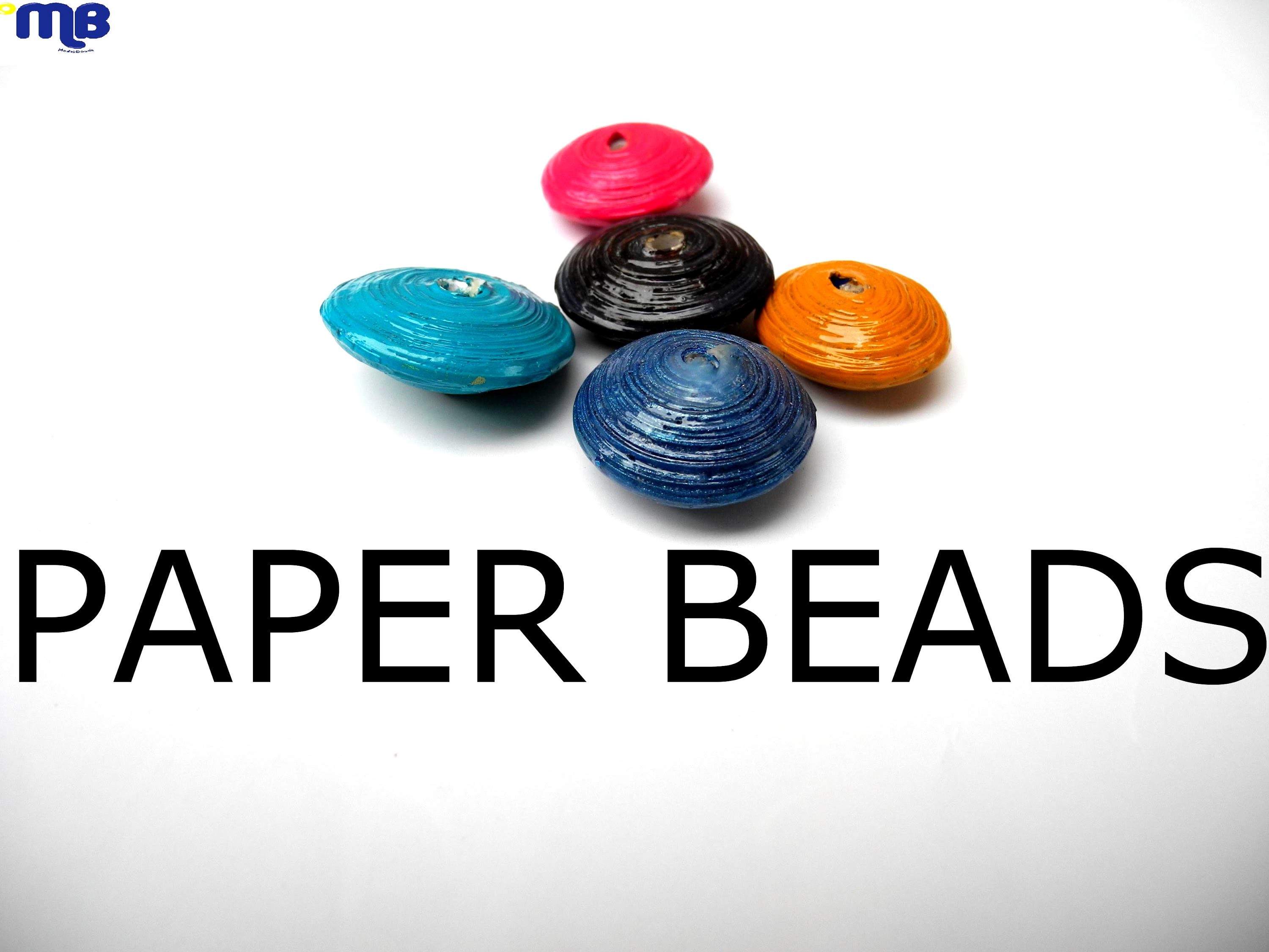 How to paint paper beads-Tutorial