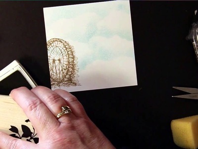 How To Stamp Grass on a Card or Scrapbook Page Without A Grass Stamp
