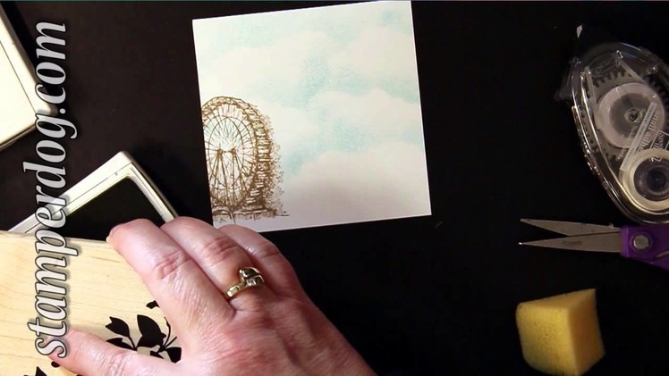 How To Stamp Grass on a Card or Scrapbook Page Without A Grass Stamp