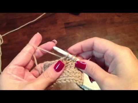 M1 or make one increases in Tunisian crochet