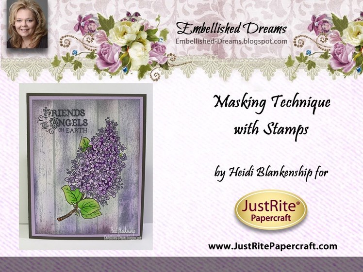 Masking Technique with Stamps by Heidi Blankenship