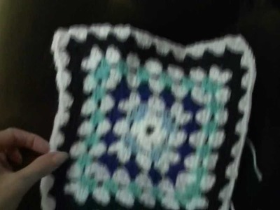 My first granny square LOL