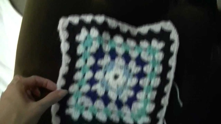 My first granny square LOL