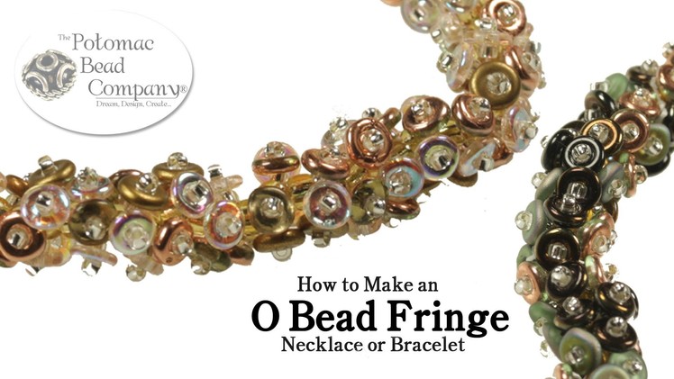 O Bead Fringe Necklace or Bracelet