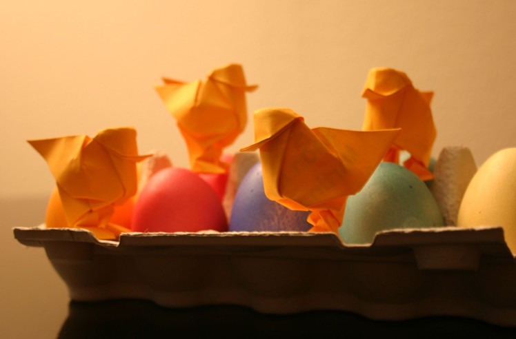 Origami chick