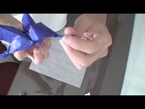 Preparing a Origami Paper (Thai unryu paper. Read Description)