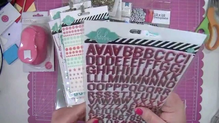 Scrapbooking Layout Shares and a Fun Haul!
