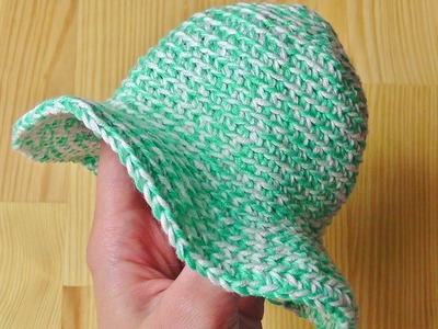 Summer hat crochet tutorial for lefties