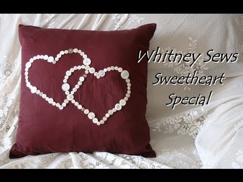 Whitney Sews- Pillow Sham from Men's Shirt DIY