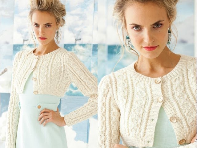 #1 Cropped Cable Cardi, Vogue Knitting Early Fall 2013