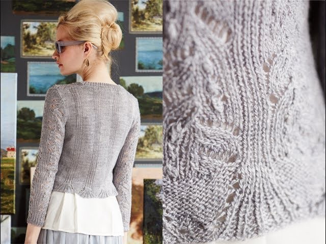 #1 Cropped Cardigan, Vogue Knitting Early Fall 2014