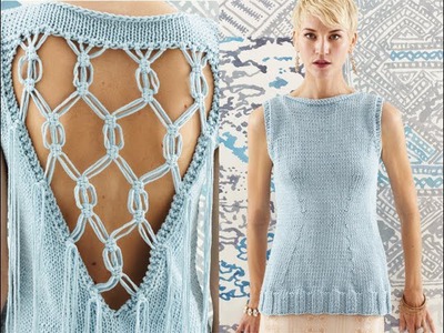 #16 Macrame Vest, Vogue Knitting Spring.Summer 2014