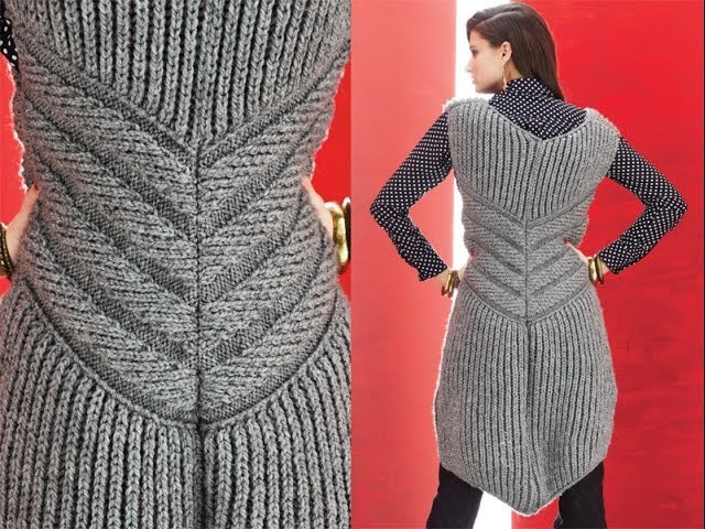 #5 Zippered Vest, Vogue Knitting Winter 2013.14