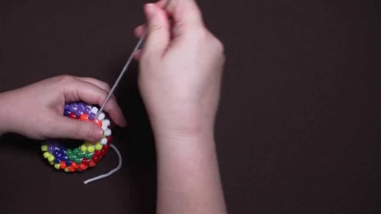 Bead Crochet Demo--Seven-Color Torus in Pony Beads