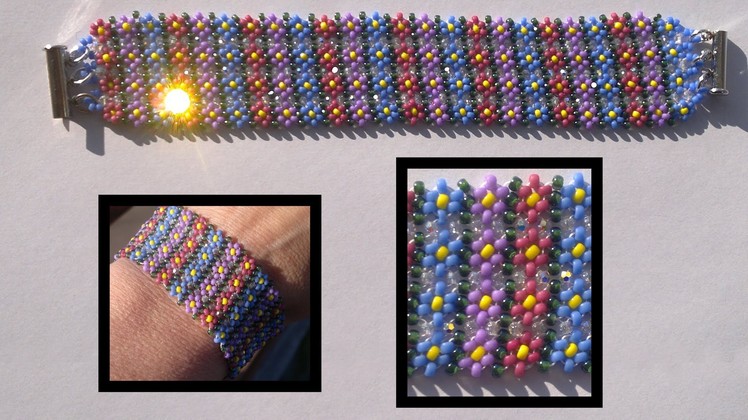 Beading4perfectionists: Stitch nr 13: Potawatomi stich (also know as daisy chain) beading tutorial