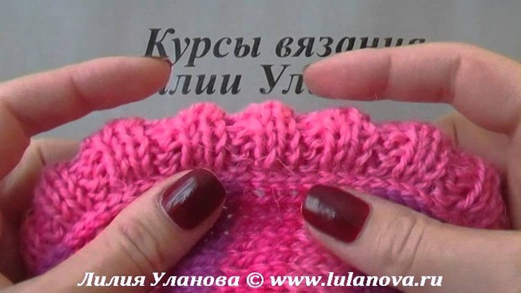 Безрукавка спицами Полосатая - 2 часть - Knitting jerkin spokes