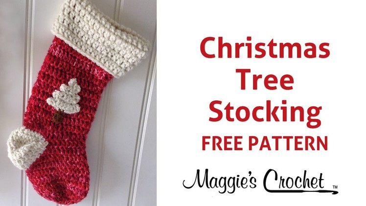 Christmas Stocking Free Crochet Pattern - Right Handed