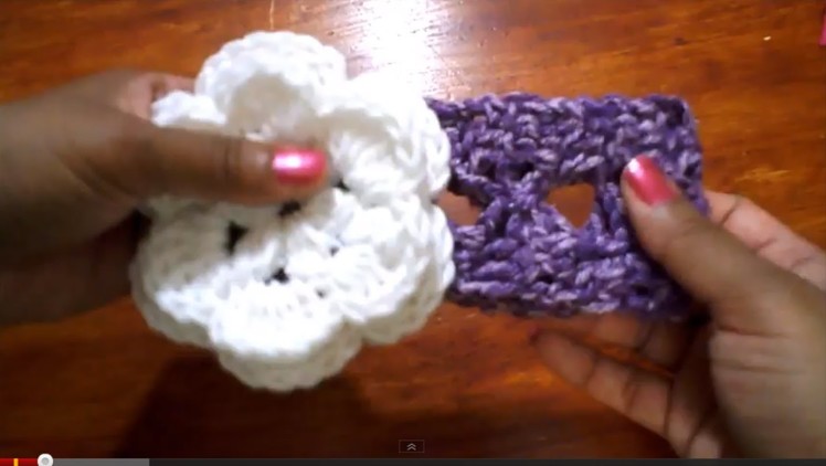 Cintillo con pasa cinta (version 2) -Tutorial de tejido crochet