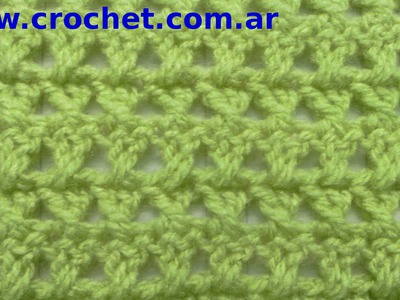 Como tejer el Punto Cruzado en tejido crochet tutorial paso a paso.