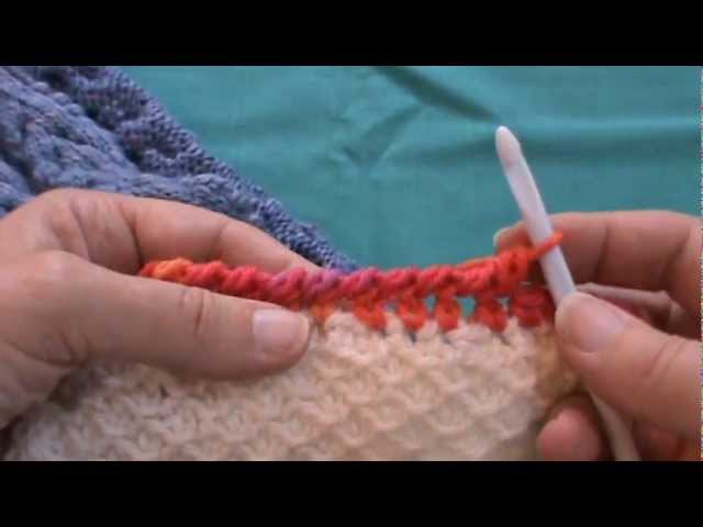 Crab Stitch, or Reverse Single Crochet, a Fine Edging