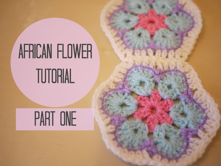 CROCHET: African flower tutorial PART ONE | Bella Coco