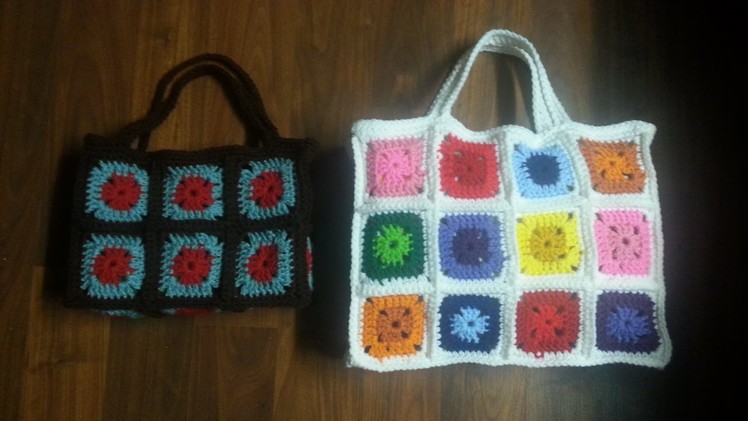 #Crochet Bag - Crochet Granny Square Bag - PART 1 TUTORIAL