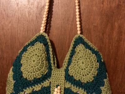 #Crochet Bag Granny Square #Tutorial Crochet #Purse #Handbag TUTORIAL