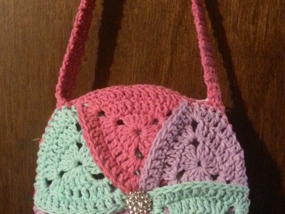 #Crochet bag Granny Triangle #Pinwheel Crochet #Purse Crochet #bag TUTORIAL