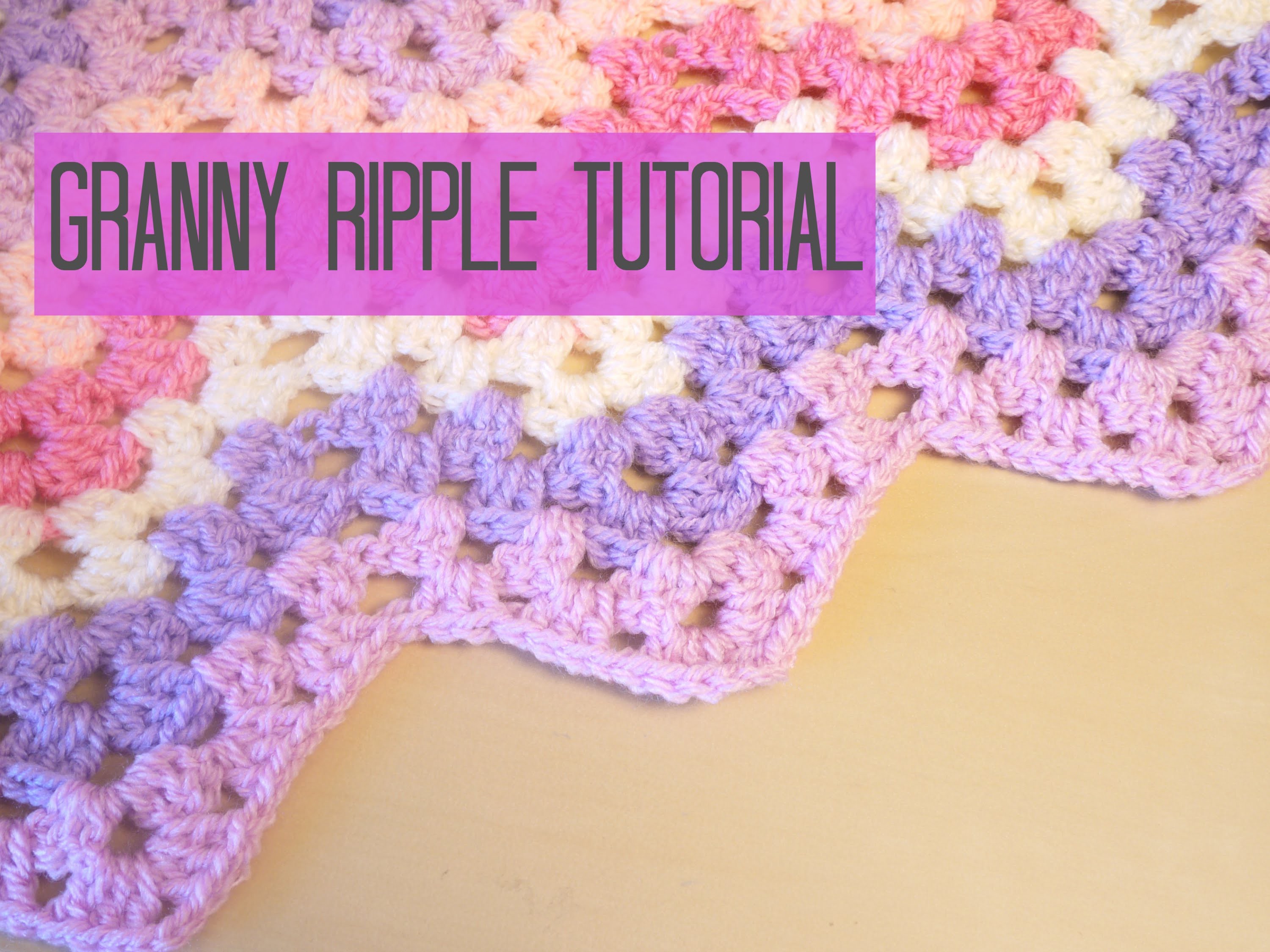 CROCHET Chevron.Granny ripple tutorial, Bella Coco