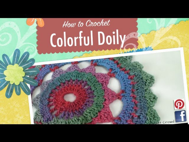 Crochet Colorful Doily Project