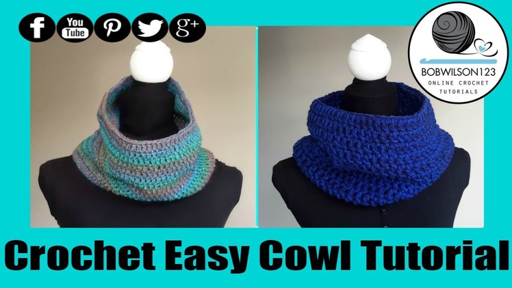 Crochet Cowl Tutorial - Easy