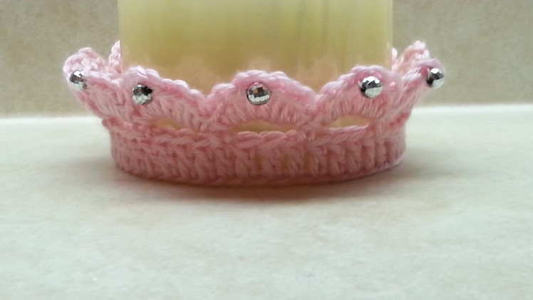 #Crochet Cute Baby Crown Tiara #TUTORIAL CROCHET BABY DIY FREE