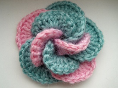 Crochet flower. Tutorial.